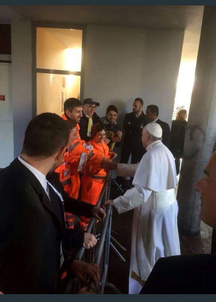 Santo Padre Papa Francesco a Milano 2017 - Croce Bianca Milano sez Giussago