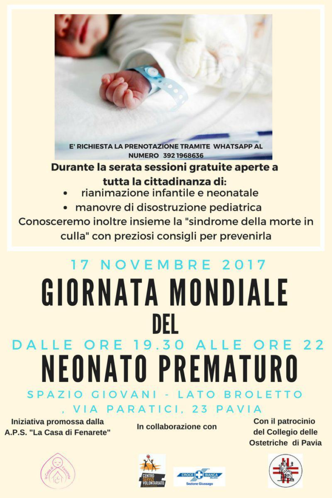 Corso - giornata del prematuro - Casa di fenarete