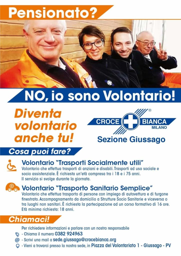 Pensionato? No Volontario!